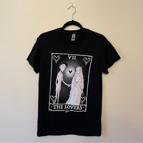 Corpse Bride S short sleeve t-shirt casual Tarot Cards black movie fandom - Picture 1 of 7